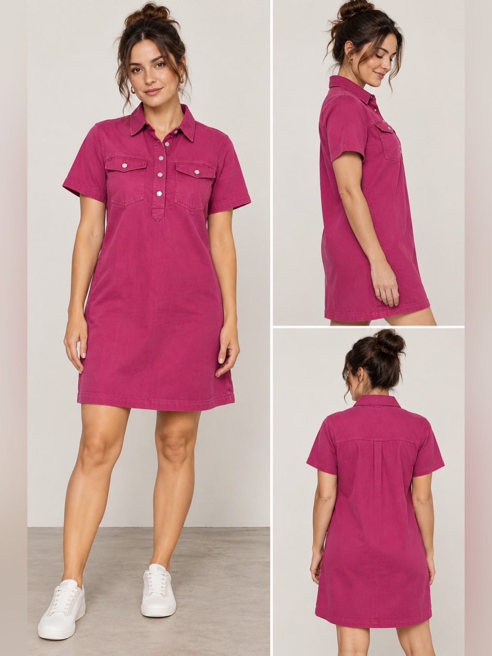 NEW GAP Fuchsia Denim dress size 8T